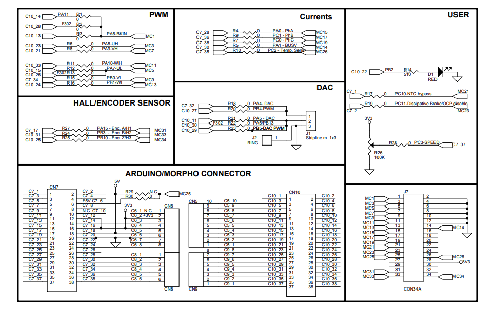 原理图 - STMicroelectronics X-NUCLEO-IHM09M2扩展板